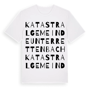Katastralgemeinde Unterrettenbach ordlek t-shirt – ekologisk bomull t-shirt från Pinshirt