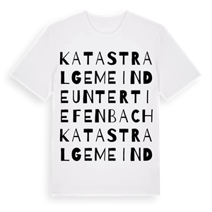 Katastralgemeinde Untertiefenbach ordlek t-shirt – ekologisk bomull t-shirt från Pinshirt
