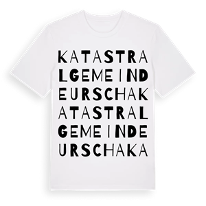 Katastralgemeinde Urscha ordlek t-shirt – ekologisk bomull t-shirt från Pinshirt