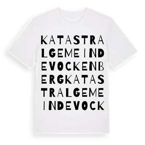 Katastralgemeinde Vockenberg ordlek t-shirt – ekologisk bomull t-shirt från Pinshirt