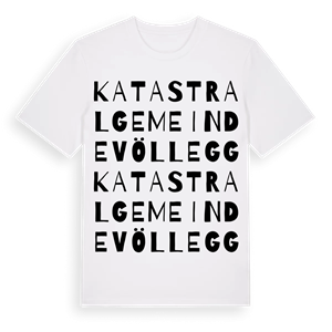 Katastralgemeinde Völlegg ordlek t-shirt – ekologisk bomull t-shirt från Pinshirt