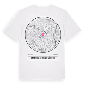 Katastralgemeinde Völlegg t-shirt – ekologisk bomull t-shirt från Pinshirt