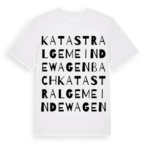 Katastralgemeinde Wagenbach ordlek t-shirt – ekologisk bomull t-shirt från Pinshirt