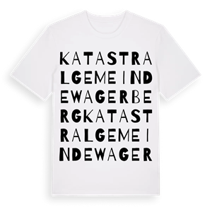 Katastralgemeinde Wagerberg ordlek t-shirt – ekologisk bomull t-shirt från Pinshirt