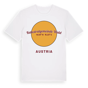 Katastralgemeinde Wald cirkel t-shirt – ekologisk bomull t-shirt från Pinshirt