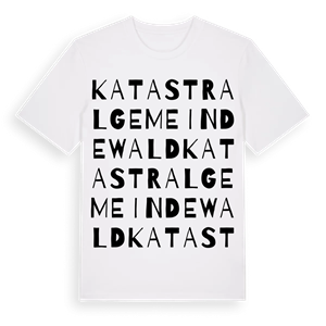 Katastralgemeinde Wald ordlek t-shirt – ekologisk bomull t-shirt från Pinshirt