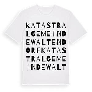 Katastralgemeinde Waltendorf ordlek t-shirt – ekologisk bomull t-shirt från Pinshirt