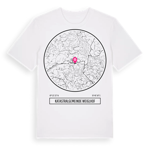 Katastralgemeinde Weiglhof t-shirt – ekologisk bomull t-shirt från Pinshirt