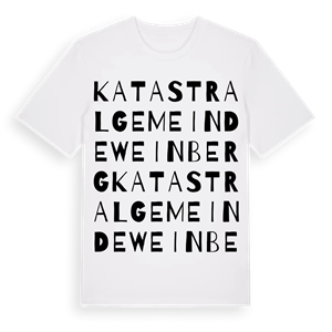 Katastralgemeinde Weinberg ordlek t-shirt – ekologisk bomull t-shirt från Pinshirt