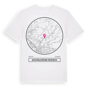 Katastralgemeinde Wenisbuch t-shirt – ekologisk bomull t-shirt från Pinshirt