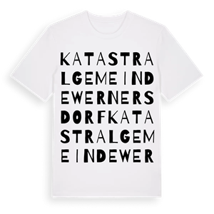 Katastralgemeinde Wernersdorf ordlek t-shirt – ekologisk bomull t-shirt från Pinshirt