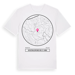 Katastralgemeinde Wiel St. Anna t-shirt – ekologisk bomull t-shirt från Pinshirt