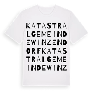 Katastralgemeinde Winzendorf ordlek t-shirt – ekologisk bomull t-shirt från Pinshirt