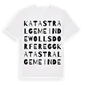 Katastralgemeinde Wollsdorferegg ordlek t-shirt