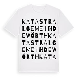Katastralgemeinde Wörth ordlek t-shirt – ekologisk bomull t-shirt från Pinshirt