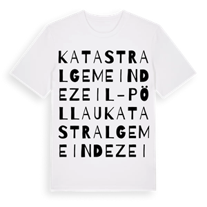 Katastralgemeinde Zeil-Pöllau ordlek t-shirt – ekologisk bomull t-shirt från Pinshirt