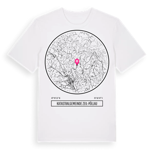 Katastralgemeinde Zeil-Pöllau t-shirt – ekologisk bomull t-shirt från Pinshirt