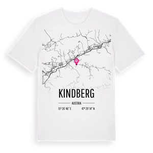 Kindberg karta t-shirt – ekologisk bomull t-shirt från Pinshirt