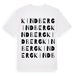 Kindberg ordlek t-shirt – ekologisk bomull t-shirt från Pinshirt