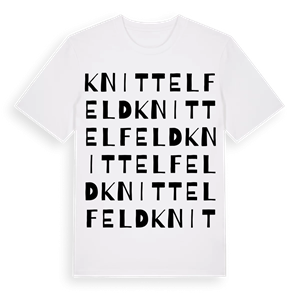 Knittelfeld ordlek t-shirt – ekologisk bomull t-shirt från Pinshirt