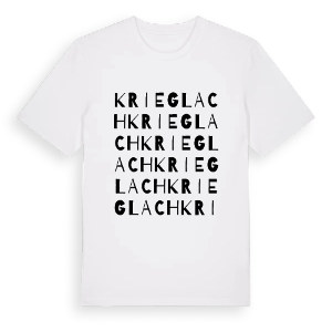 Krieglach ordlek t-shirt – ekologisk bomull t-shirt från Pinshirt