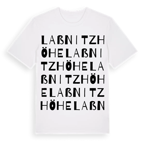 Laßnitzhöhe ordlek t-shirt – ekologisk bomull t-shirt från Pinshirt