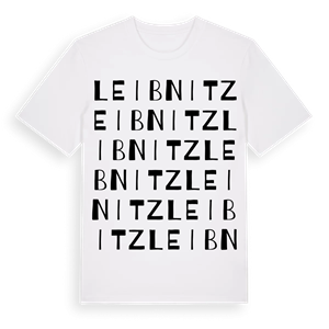 Leibnitz ordlek t-shirt – ekologisk bomull t-shirt från Pinshirt