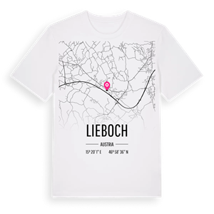 Lieboch karta t-shirt – ekologisk bomull t-shirt från Pinshirt