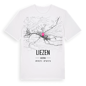 Liezen karta t-shirt – ekologisk bomull t-shirt från Pinshirt