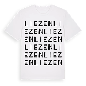 Liezen ordlek t-shirt – ekologisk bomull t-shirt från Pinshirt