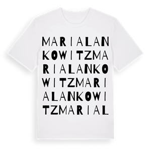 Maria Lankowitz ordlek t-shirt – ekologisk bomull t-shirt från Pinshirt
