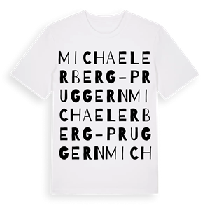 Michaelerberg-Pruggern ordlek t-shirt – ekologisk bomull t-shirt från Pinshirt