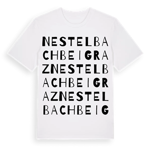 Nestelbach bei Graz ordlek t-shirt – ekologisk bomull t-shirt från Pinshirt