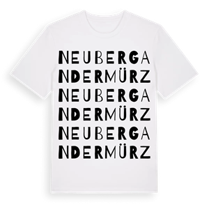 Neuberg an der Mürz ordlek t-shirt – ekologisk bomull t-shirt från Pinshirt