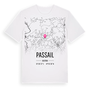 Passail karta t-shirt – ekologisk bomull t-shirt från Pinshirt
