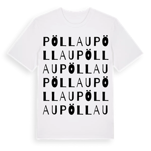 Pöllau ordlek t-shirt – ekologisk bomull t-shirt från Pinshirt