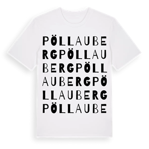 Pöllauberg ordlek t-shirt – ekologisk bomull t-shirt från Pinshirt