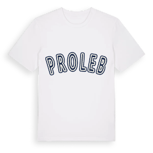 Proleb college t-shirt – ekologisk bomull t-shirt från Pinshirt