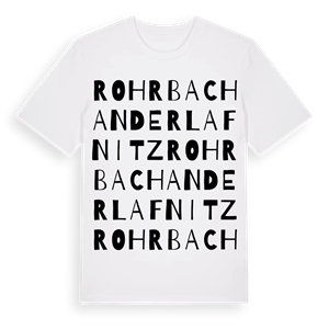 Rohrbach an der Lafnitz ordlek t-shirt – ekologisk bomull t-shirt från Pinshirt