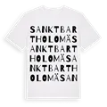 Sankt Bartholomä ordlek t-shirt