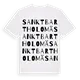 Sankt Bartholomä ordlek t-shirt