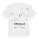 Sankt Gallen karta t-shirt