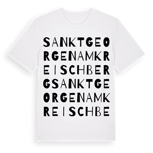 Sankt Georgen am Kreischberg ordlek t-shirt – ekologisk bomull t-shirt från Pinshirt