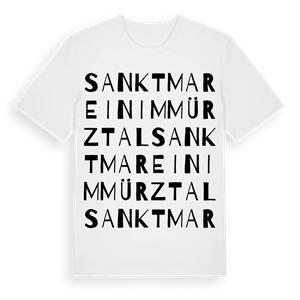 Sankt Marein im Mürztal ordlek t-shirt – ekologisk bomull t-shirt från Pinshirt