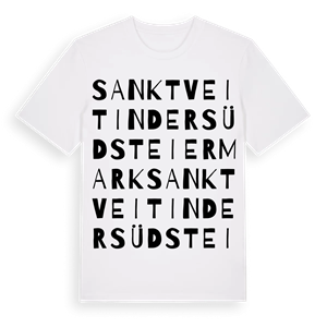 Sankt Veit in der Südsteiermark ordlek t-shirt – ekologisk bomull t-shirt från Pinshirt