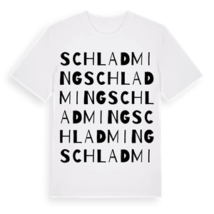Schladming ordlek t-shirt – ekologisk bomull t-shirt från Pinshirt