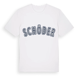 Schöder college t-shirt – ekologisk bomull t-shirt från Pinshirt