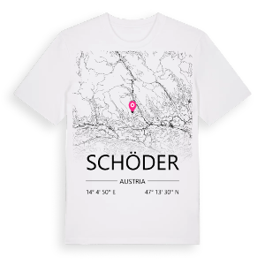 Schöder karta t-shirt – ekologisk bomull t-shirt från Pinshirt