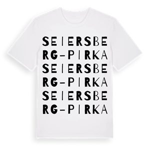 Seiersberg-Pirka ordlek t-shirt – ekologisk bomull t-shirt från Pinshirt