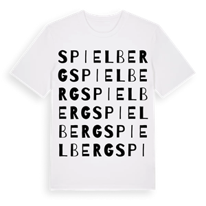 Spielberg ordlek t-shirt – ekologisk bomull t-shirt från Pinshirt